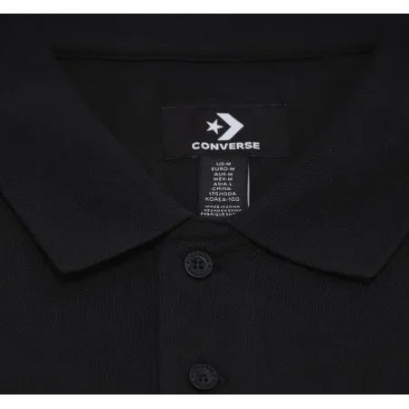 Converse Homme - Polo avec patch de chaussure - Noir - 10024739A03 - CONVERSE