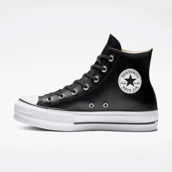 Converse – Chuck Taylor All Star Lift Cuir – Noir