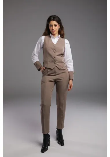 Pantalon Droit à Coupe Classique- Estelle Femmes - Estelle