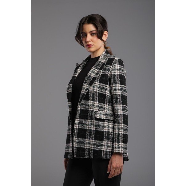 Blazer Cintré Croisé avec Boutons- Estelle Femmes - Estelle