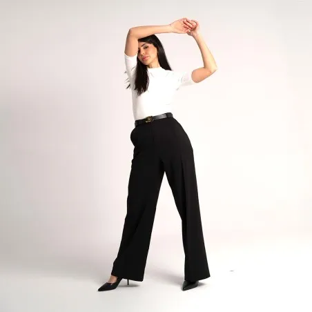 Pantalon Large Taille Haute- Estelle Femmes - Estelle