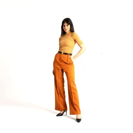 Pantalon Large Taille Haute- Estelle Femmes - Estelle