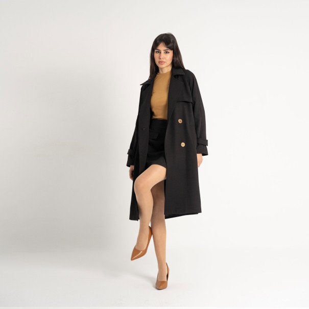 Trench Long Élégant et Intemporel- Estelle Femmes - Estelle