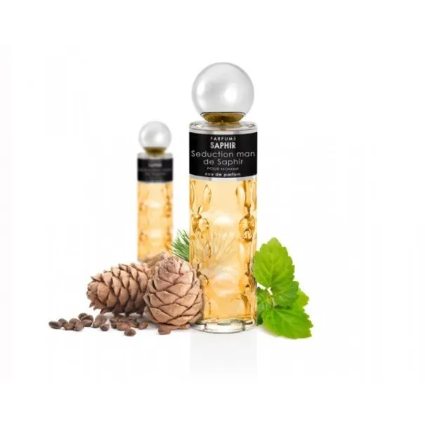 Coffret Parfums Saphir Seduction Man By Saphir : Eau de Parfum 200ml + Eau de Parfum 30ml pour Homme - SAPHIR