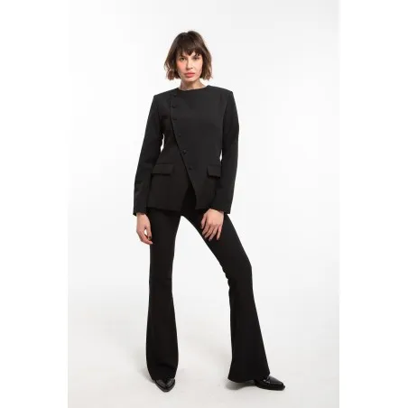 Ensemble Blazer croisé et pantalon flare- Estelle Femmes - Estelle