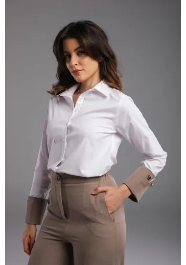 Chemise Classique en Popeline- Estelle Femmes - Estelle