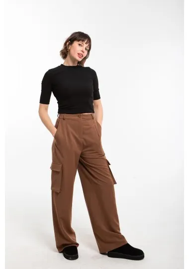 Pantalon cargo large- Estelle Femmes - Estelle