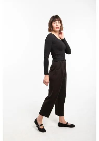 Pantalon structuré à plis- Estelle Femmes - Estelle