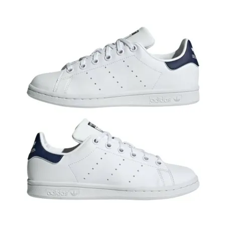 ADIDAS Stan Smith J – Blanc Bleu Marine - ADIDAS