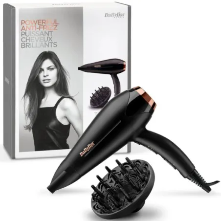 Babyliss Seche Cheveux 2200W Ionic Noir + Diffuseur - Babyliss