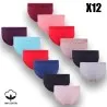 Lot de 12 Slips Taille Haute - B2FWEAR