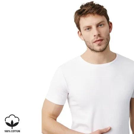 Pack de 3 T-Shirt Col Rond Blanc en Coton - B2FWEAR