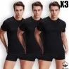 Pack de 3 T-Shirt Noir 100% Coton - B2FWEAR