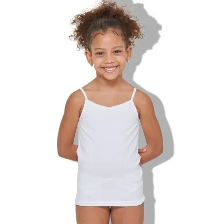 Lot de 4 Débardeurs fille - Blanc - B2FWEAR
