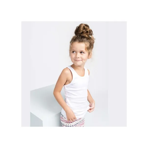 Pack de 4 Maillots de corps Pour Filles - Blanc - Coton - B2FWEAR
