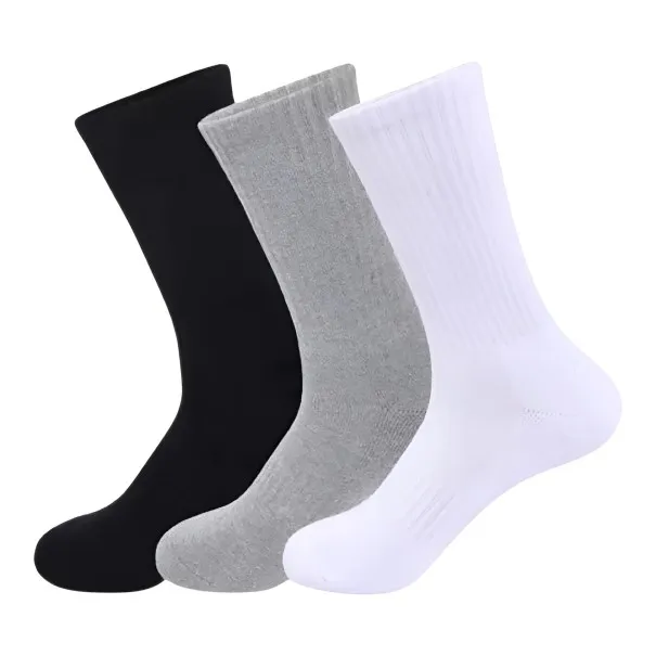 Pack de 6 chaussettes Noir & Blanc & Gris Coton - B2FWEAR