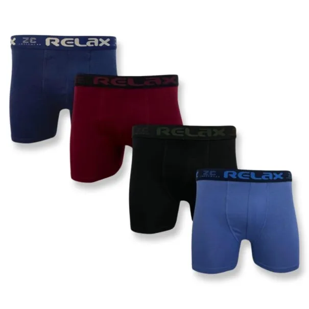 Lot De 4 Boxers relax - Coton - Extensible - B2FWEAR