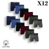 Lot De 12 Boxers Relax en Coton - B2FWEAR