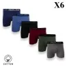 Lot De 6 Boxers Relax en Coton - B2FWEAR