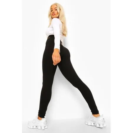 Leggings Minceur Taille Haute Noir - B2FWEAR