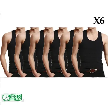 Lot de 6 Débardeurs Pour Homme - B2FWEAR