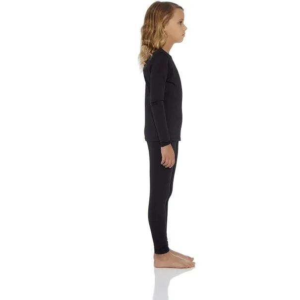 Ensemble de sous-vêtements Thermiques Noir Pour Fille - B2FWEAR