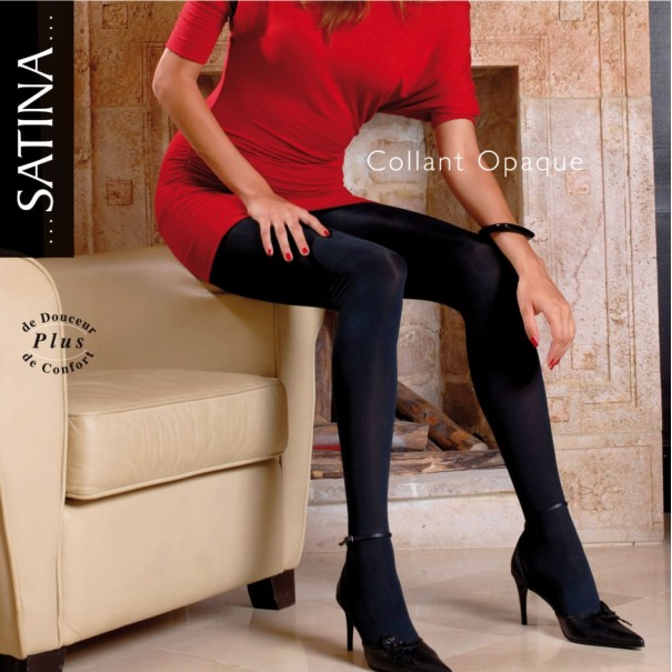 Collant Opaque pour Femme Noir - B2FWEAR