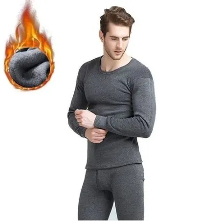 Ensemble Sous Vêtement Cotton Thermique T-Shirt et Pantalon - B2FWEAR