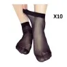 Lot de10 paires de chaussettes voile Transparent - B2FWEAR