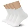 Pack de 4 paires de socquettes -100% Coton Blanc - B2FWEAR