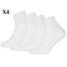 Pack de 4 paires de socquettes -100% Coton Blanc - B2FWEAR