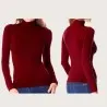 Pull femme col Roulé -Coton - B2FWEAR