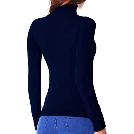 Pull femme col Roulé -Coton - B2FWEAR