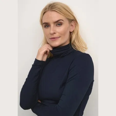 Pull femme col Roulé -Coton - B2FWEAR