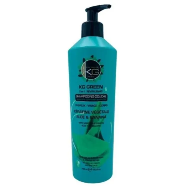 Shampooing KeraGold  KG GREEN KERATINE VEGETALE ALOE ET BANANE - KeraGold