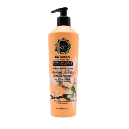 Shampooing KeraGold  KERATINE VEGETALE MONOI ET VANILLE 500ML - KERAGOLD