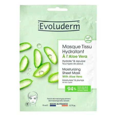 Masque Visage Hydratant evoluderm  À L'ALOE VERA - evoluderm