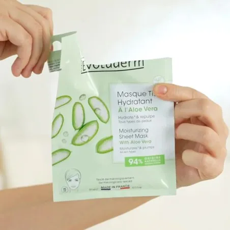 Masque Visage Hydratant evoluderm  À L'ALOE VERA - evoluderm