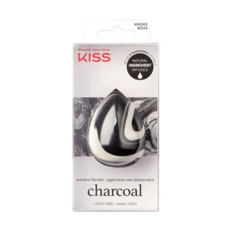 Eponge KISS  ÉPONGE INFUSÉE DE CHARBON ACTIF NATUREL - RK-BY KISS