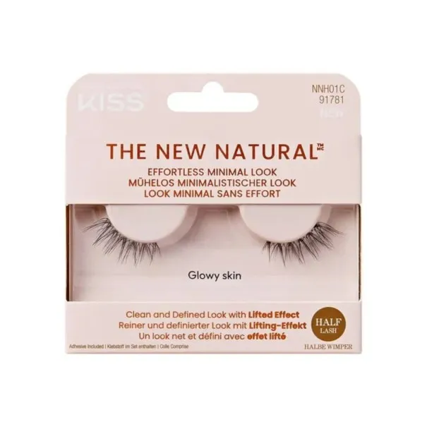 Faux Cils KISS  THE NEW NATURAL HALF LASH 01 GLOWY SKIN - RK-BY KISS