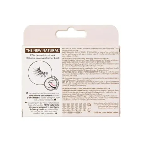 Faux Cils KISS  THE NEW NATURAL HALF LASH 01 GLOWY SKIN - RK-BY KISS
