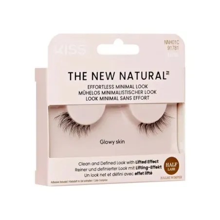 Faux Cils KISS  THE NEW NATURAL HALF LASH 01 GLOWY SKIN - RK-BY KISS