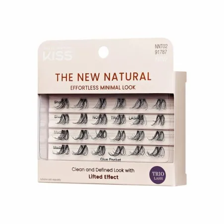 Faux Cils KISS  THE NEW NATURAL TRIO INDIVIDUAL EYELASHES - RK-BY KISS