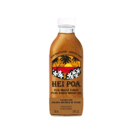 Huile de corps HEI POA  PUR MONOÏ DE TAHITI "NACRES OR" 100ML - HEI POA