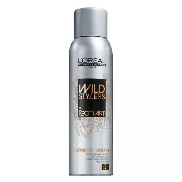 Spray volumisant Cheveux L'Oréal  TECNI ART CREPAGE DE CHIGNON- MINERAL POWDER FIXING SPRAY - L'OREAL