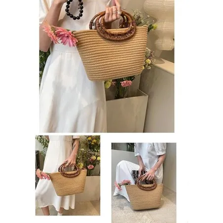 Sac à Main Femme Versse  SAC EN ROTIN - Versse