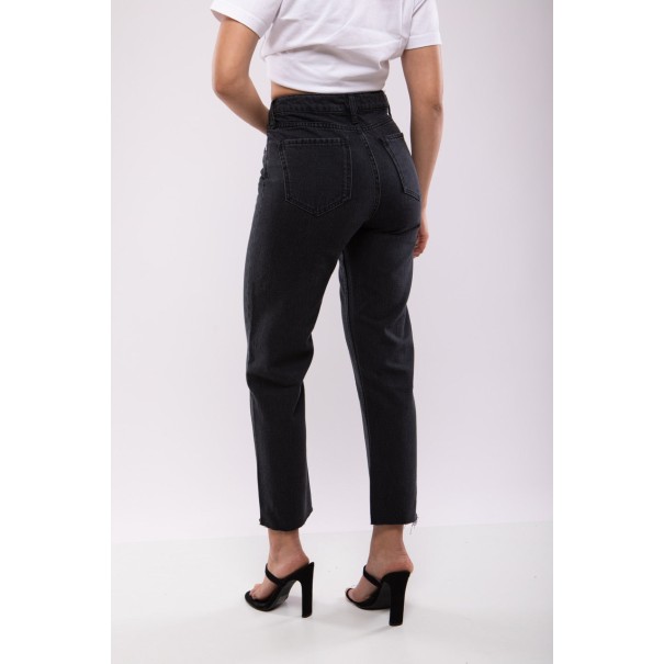 Jean Droit Taille Haute Noir – Billiorich - Billiorich