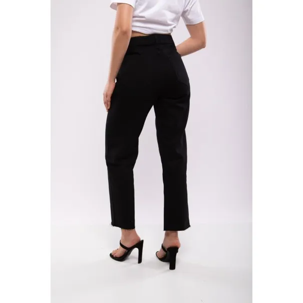 Jean Droit Taille Haute Noir – Billiorich - Billiorich