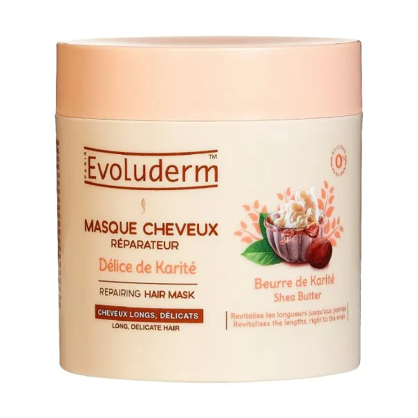 Masque Cheveux Réparateur Délice de Karité - 500 ml - evoluderm