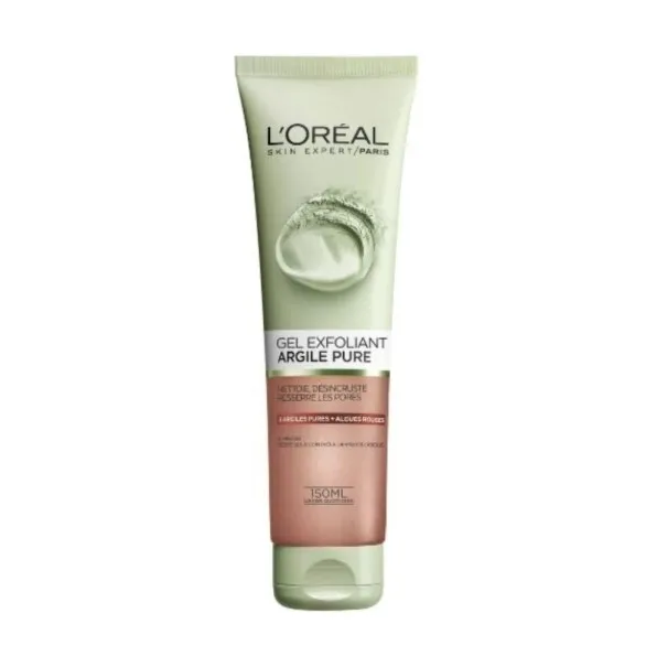 Gel Nettoyant L'Oréal  GEL EXFOLIANT ARGILE PURE ROUGE 150ML - L'OREAL